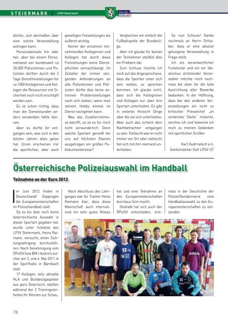 ober ö sterreich - Österreichischer Polizeisportverband