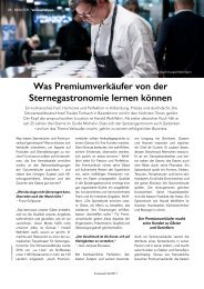 Was Premiumverkäufer von der Sternegastronomie lernen können