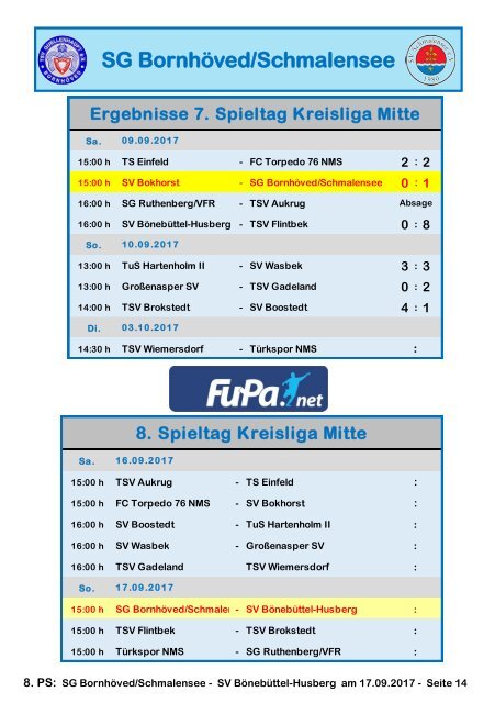 TSV  Stadionzeitung 4-2017-170917