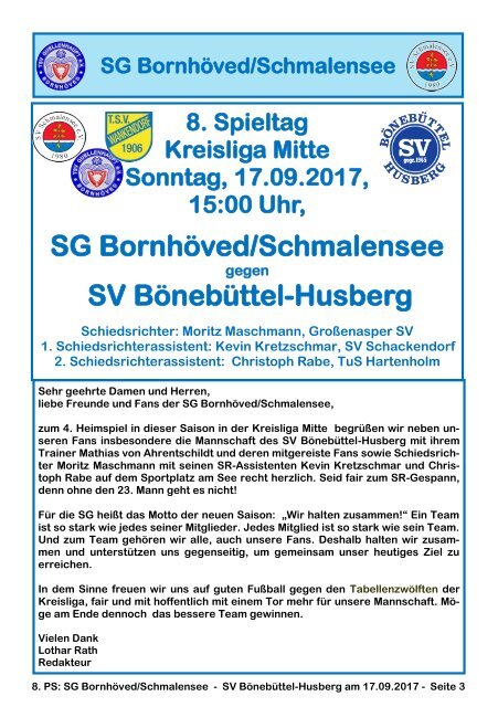 TSV  Stadionzeitung 4-2017-170917