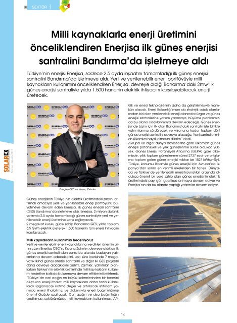 Solarex Magazine Temmuz-Ağustos 2017 Sayısı 