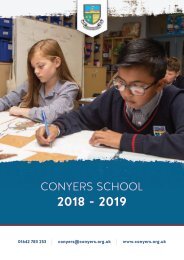 Conyers School - 2018/19 Prospectus