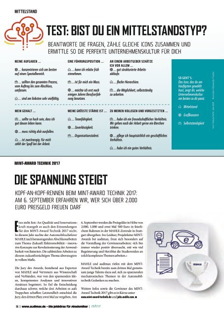 audimax ING 9/10.2017: Das Karrieremagazin für Ingenieure