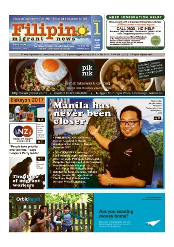 Filipino News August 2017