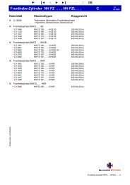 Fronthebe-Zylinder NH FZ . . . , NH FZL . . . C