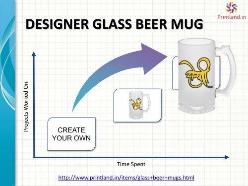 Buy Personalized or Customized Glass Beer Mugs Online in India at PrintLand