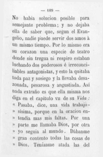 Vida de Santa Teresa de Jesus -compuesta con fragmentos de la vida escrita por ella misma-