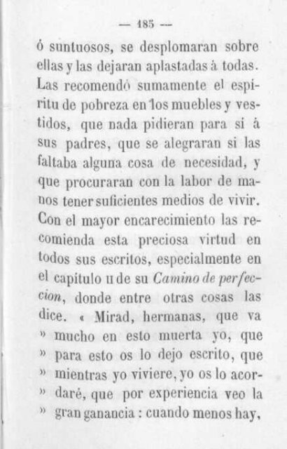 Vida de Santa Teresa de Jesus -compuesta con fragmentos de la vida escrita por ella misma-