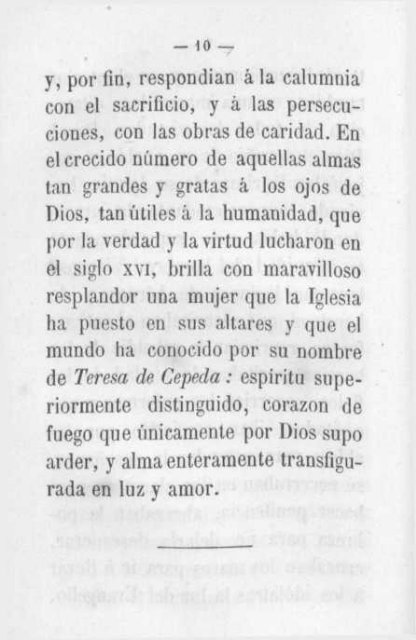 Vida de Santa Teresa de Jesus -compuesta con fragmentos de la vida escrita por ella misma-