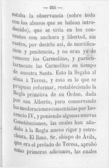 Vida de Santa Teresa de Jesus -compuesta con fragmentos de la vida escrita por ella misma-