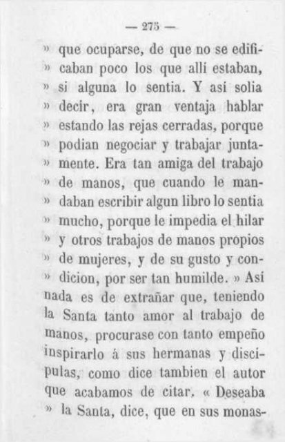 Vida de Santa Teresa de Jesus -compuesta con fragmentos de la vida escrita por ella misma-