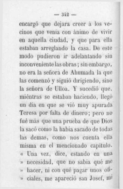 Vida de Santa Teresa de Jesus -compuesta con fragmentos de la vida escrita por ella misma-