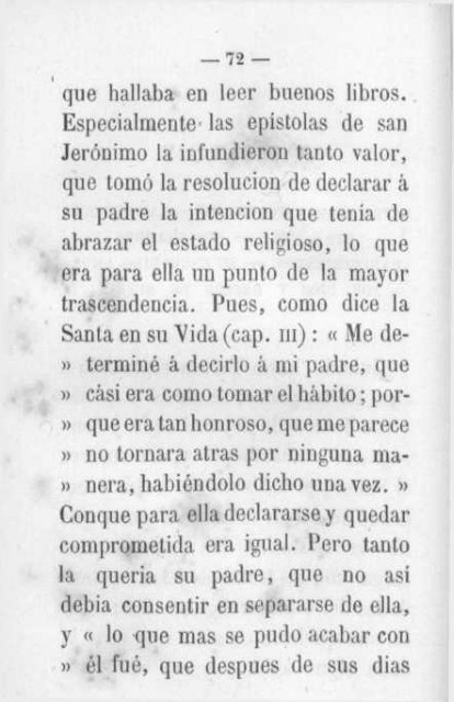 Vida de Santa Teresa de Jesus -compuesta con fragmentos de la vida escrita por ella misma-