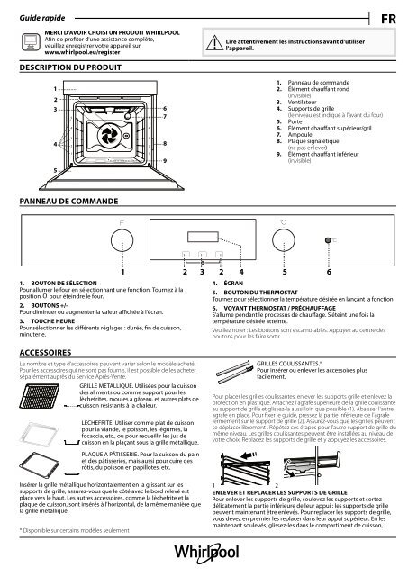 KitchenAid OAKP9 744 H IX - OAKP9 744 H IX FR (859991535600) Setup and user guide