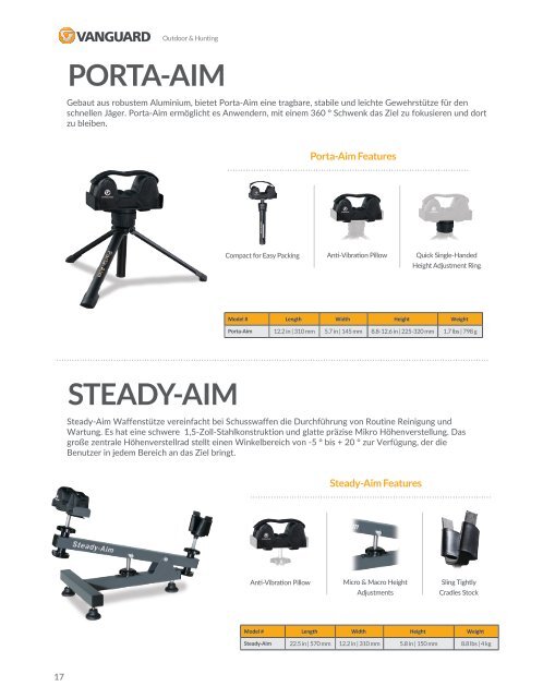 2017 Hunting und Outdoor Katalog DE