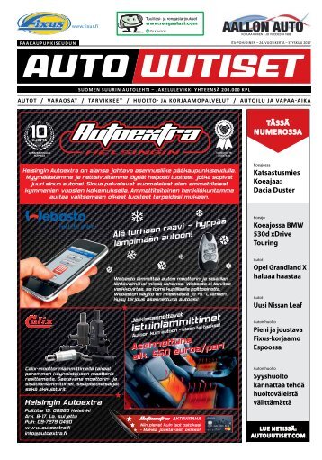 Pääkaupunkiseudun Autouutiset 09-2017,  Itä-Pohjoinen painos