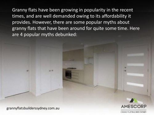 4 Misconceptions About Granny Flats