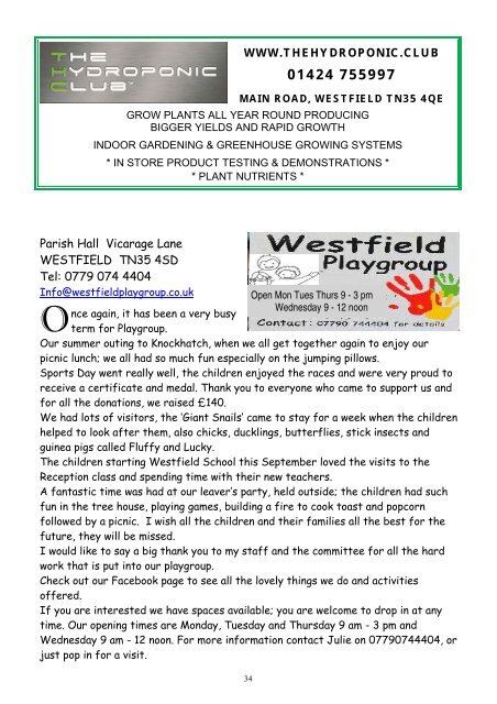 WCA newsletter 161 August 2017