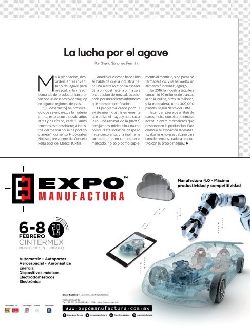 Manufactura Agosto 2017