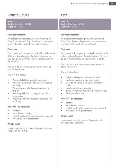 Course Guide 2018-19 Full-time Courses and Apprenticeships