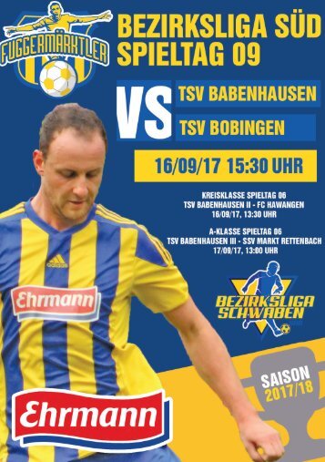20170916 Fuggermärktler TSV 1862 Babenhausen - TSV Bobingen