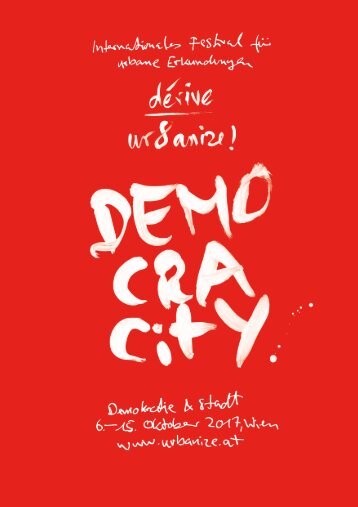 urbanize 2017: DEMOCRACitY - Demokratie & Stadt