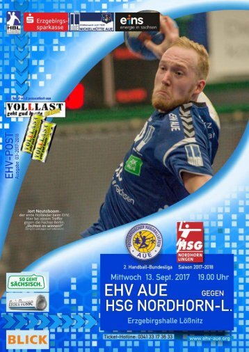 EHV POST: EHV Aue gegen HSG Nordhorn-Lingen
