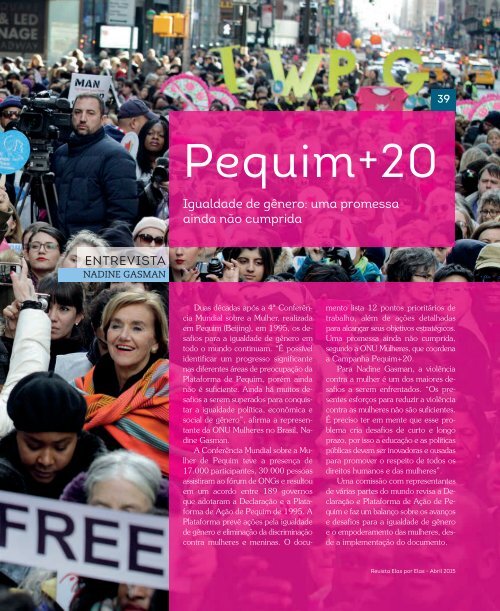 Revista Elas por elas 2015