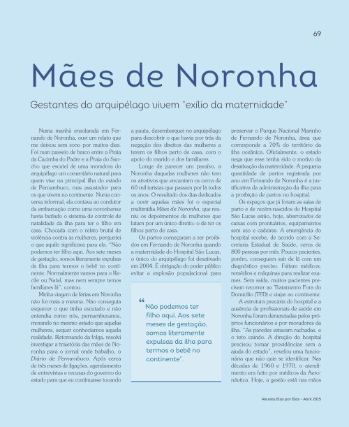 Revista Elas por elas 2015