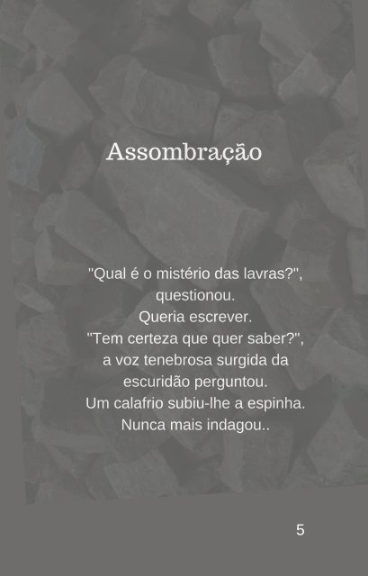 Alguém precisa dizer antes que seja tarde - Sombras 