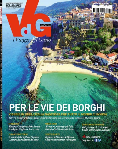 Vdg Magazine i Viaggi del Gusto Agosto Settembre 2017