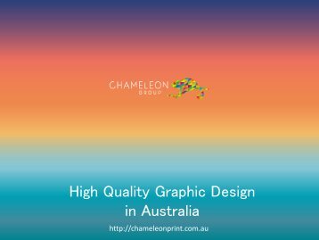 High Quality Graphic Design in Australia
