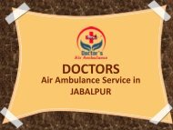 Air Ambulance Service in Jabalpur