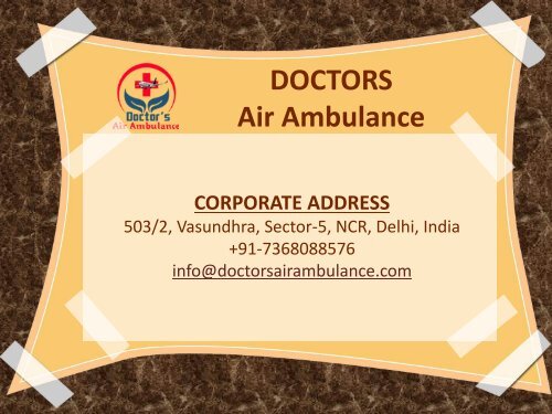 Air Ambulance Service in Jabalpur