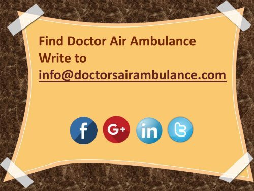 Air Ambulance Service in Jabalpur