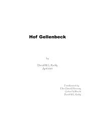 Hof Gellenbeck - New Information