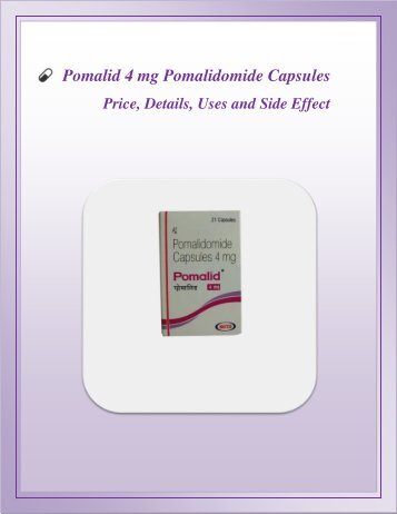 Pomalid 4 mg Pomalidomide Capsules