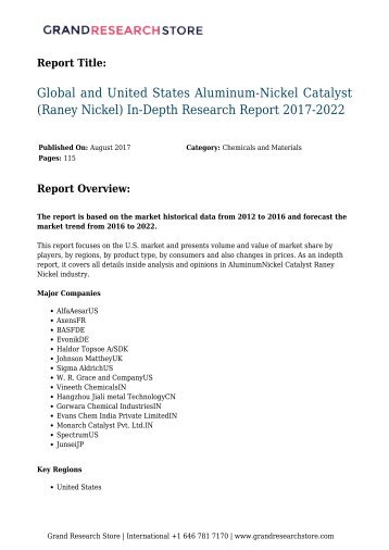 global-and-united-states-aluminum-nickel-catalyst-raney-nickel-in-depth-research-report-2017-2022-282-grandresearchstore