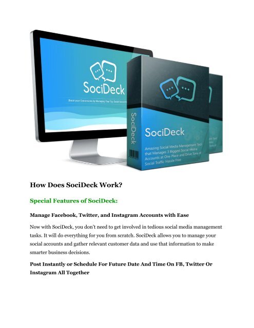 SociDeck review and (Free) $21,400 Bonus & Discount