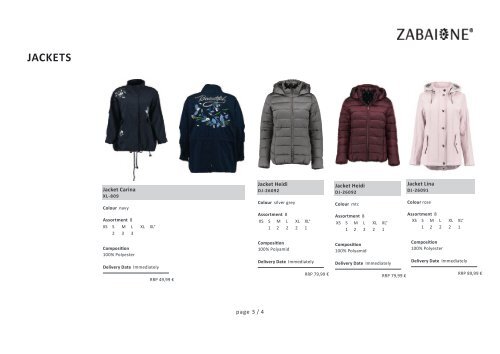 Special Jackets-Zabaione