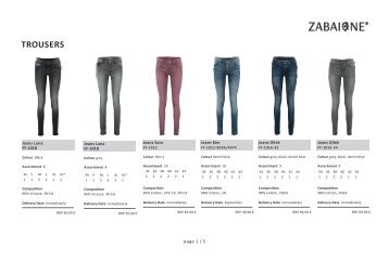 Special Jeans & Trousers-Zabaione