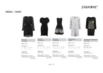 Special Skirt & Dresses-Zabaione