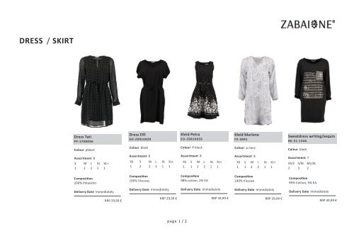 Special Skirt &amp; Dresses-Zabaione