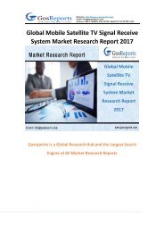 Global Mobile Satellite TV Signal Receive System Market Research Report 2017