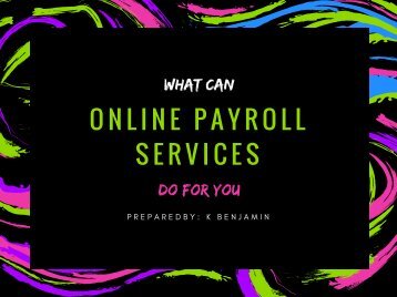 What Can Online Payroll Services Do for You