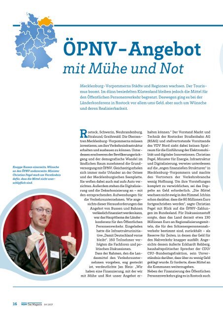 VDV Das Magazin Ausgabe September 2017