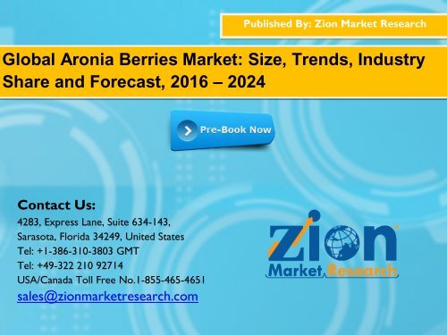 Aronia Berries Market