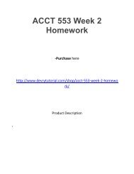 ACCT 553 Week 2 Homework