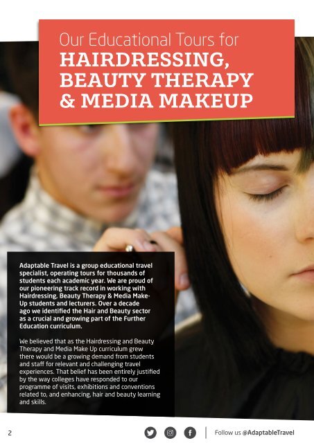 Hair, Beauty & Media Makeup Brochure 2018 by Adaptable Travel