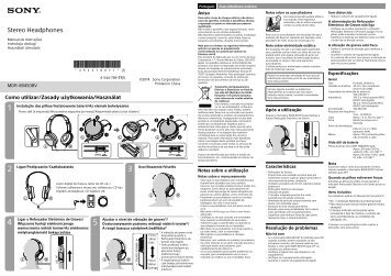 Sony MDR-XB450BV - MDR-XB450BV Istruzioni per l'uso Portoghese
